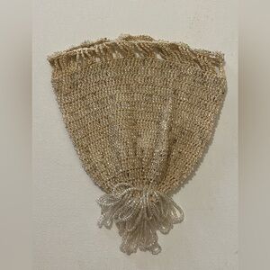 Antique 1920’s Flapper Style Art Deco Beaded Drawstring Pouch (No Drawstring)